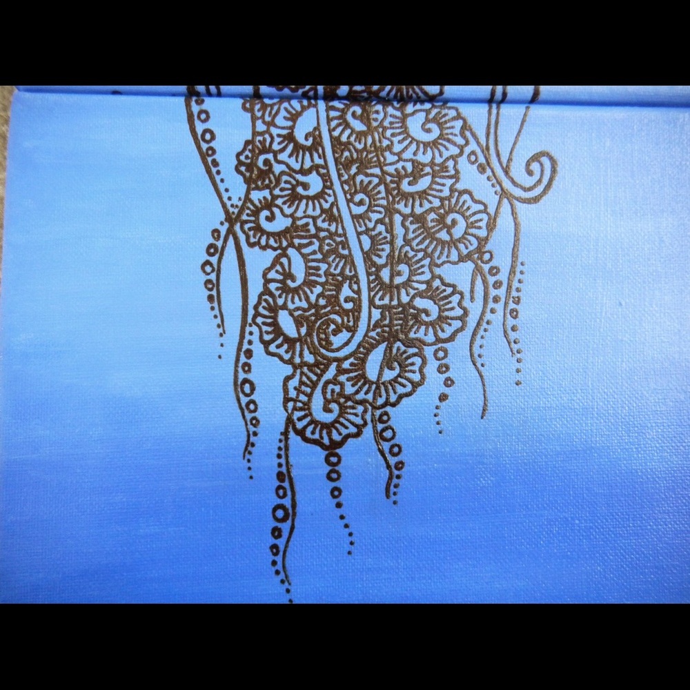 Jellyfish acrylic painting - Picture 4 of 4